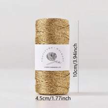 1mm Polyester Metallic Ribbon - 100m, Vibrant Green & Golden, Versatile For DIY Crafts, Jewelry Making, Gift Wrapping, Christmas Decorations, And Craft Accessories, Gift Wrapping Ribbon|Vibrant Ribbon| Ribbon