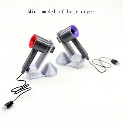 Mô hình máy sấy tóc điện mini, đồ trang trí cảnh thu nhỏ tỷ lệ 1:12, phụ kiện nhà búp bê máy sấy tóc thu nhỏ, mô hình đồ gia dụng mini, trang trí nhà cửa, đồ dùng cho tiệc, quà tặng ngày lễ, món quà tuyệt vời cho bạn bè