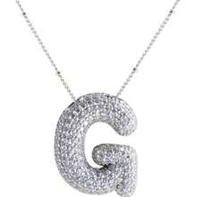 1 Stück modischer, eleganter Kristall-Strass-Buchstabenanhänger-Kette in Goldfarbe für Frauen