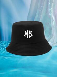 2-Pack Colorful Unisex NY Letter Pattern Couple Fisherman Hats, Suitable For Outdoor Travel, Beach Vacation, Sun Protection, Suitable For Festivals And Casual Fashion Matching, Best Halloween Holiday GiftMen's Sun Hat Summer Hat, Suitable For Summer Outdoor Activities Such As Hiking And Fishing