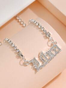 1 Peça Sexy E Brilhante Colar De Diamantes Com Design De Constelação Para Mulheres, Presente De Aniversário Para Amigos E Melhores Amigos - Prata - Ver 17