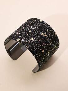 1pc Stylish Minimalist Sequin Adjustable Cuff Bracelet