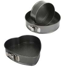 Kit Forma De Bolo Assadeira Forma Fundo Removível Antiaderente Para Cozinha Alta Qualidade Premium