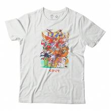 Digimon Anime Manga T-Shirt Kids Action Geek Unisex Male Female 100% Cotton Top Premium Streetwear Launch Immediate Shipping Various Colors!! Plus Size - 白色 - 查看 1