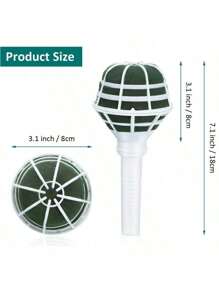 Ramo de flores artificiales grandes con soporte de asa para decoración floral de boda, tallo de espuma para arreglos florales