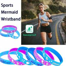 6pcs, 12pcs Multi-Color Silicone Sports Wristband, Inspired By Natural Elements, Integrated With The Mermaid Unicorn Design To Enhance Texture. Create Your Personalized Wristband, Outdoor Birthday Party, And Gaming Party. Theme Party Supplies Are Suitable As The Best Gifts To Give To Family, Loved Ones, Friends, Girlfriends, And Playmates, Showcasing Your Unique Charm - Multicolor - View 3