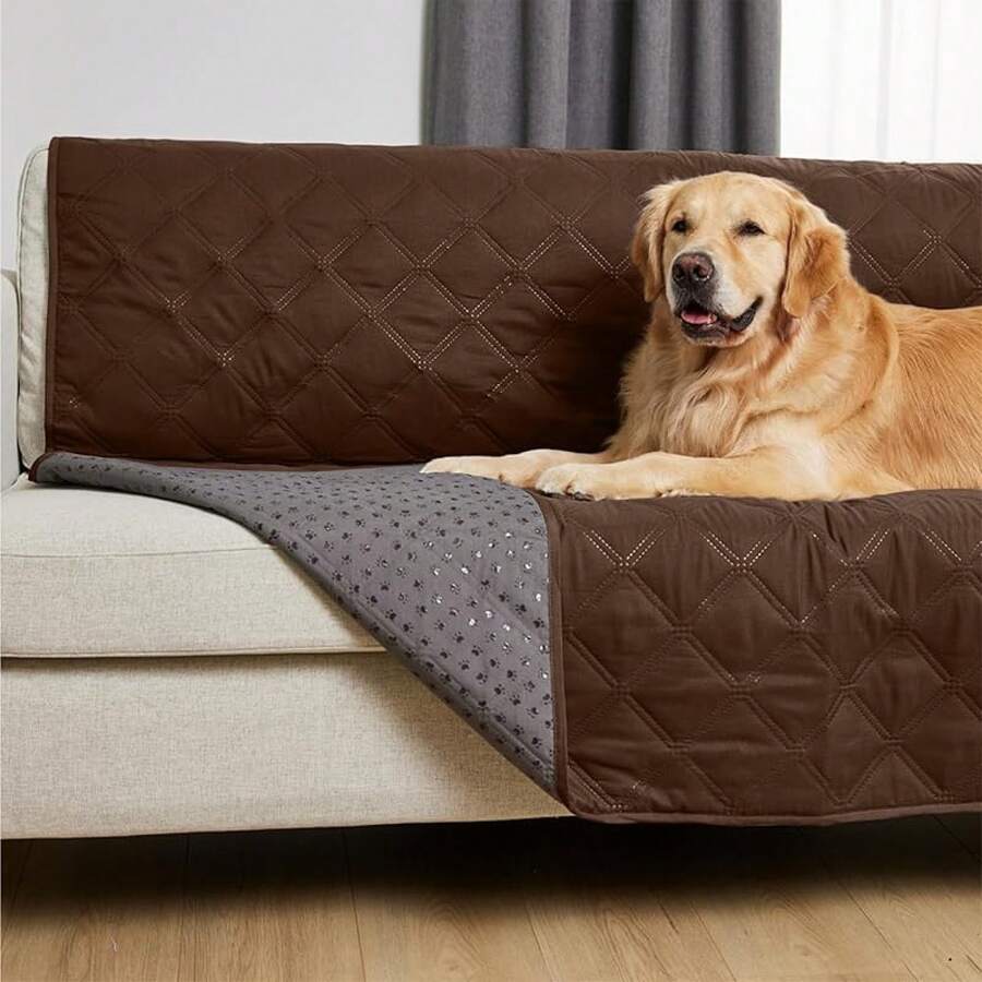 Waterproof Dog Bed Cover, Pet Blanket Furniture, Sofa, Couch, Crate, Car, Sofa Throw Essential Cats And Dogs, Tear And Slip Resistant Leakproof Cushion Cover, 40x50 Charcoal - 巧克力 - 查看 1