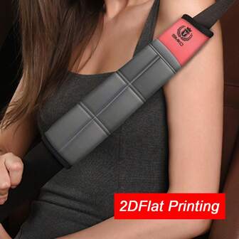 2件装肌肉Y型图案汽车安全带套 - 旅行和背包旅行时提供肩部保护和舒适度提升