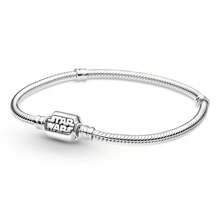 Disney 1pc  Original 925 Silver Plated Moments Bracelets Harry  Spider Heart Clasp Bead Charm Bracelet For Women DIY Jewelry