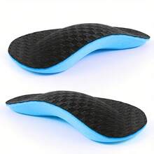 A Pair Sporty Black EVA Half-Size Insoles For Sneakers & Casual Shoes - Comfortable Arch Support - 1 pair - View 6