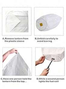 2/5/10/20/50pcs Chinese Lanterns To Release The Sky, Release The White Candle Paper Lanterns, Candle Lamps. Ideal For Family Gatherings, Commemorative Activities, Love Tokens, Weddings, Birthdays, Commemorations, Parties