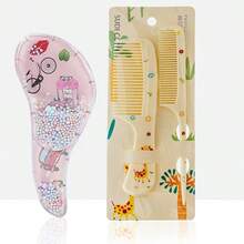 Set de 3 peines de dibujos animados - para uso en húmedo y seco, cepillos desenredantes y de peinado para todo tipo de cabello, mango de plástico ABS duradero, idea de regalo perfecta - Multicolor - Ver 12