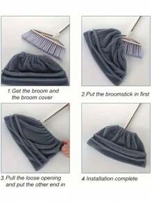 1pc Super Soft Microfiber Mop Head Cover - Suitable For Living Room, Bedroom, Bathroom And Floor Cleaning - Flat Floor Mop, Washable, Durable And Replaceable Mop, Dry And Wet Dual-Purpose, Easy To Clean, Cleaning Product, No Battery Required For Operation