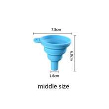 Large entonnoir en silicone pour huile moteur - pliable et portable pour les changements d'huile de voiture