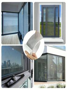 2/3/6 Rolls Anti-Mosquito Screen Repair Tape, Window Barrier Repair Tape, Door And Window Water Flow Hole Repair Sheet, Strong Adhesive Fiberglass Mesh Repair Tape, Self-Adhesive Mesh Tape Suitable For Repairing Window Screens, Designed To Repair Broken Holes And Prevent Insects Such As Mosquitoes From Entering, Screen Patch Repair Kit