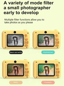 高清时尚摄像机，双摄像头，多种滤镜功能，多种表情模式的卡通相机