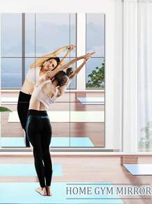Self-Adhesive Acrylic Mirror, 20*20/30*30/40*40 Cm Frameless Mirror Tile, Suitable For Wall Mounted Makeup Mirror, Gym Mirror, Unbreakable Full-Length Mirror, For Bathroom, Wall Decor, Home Fitness Bathroom Accessories Back To School