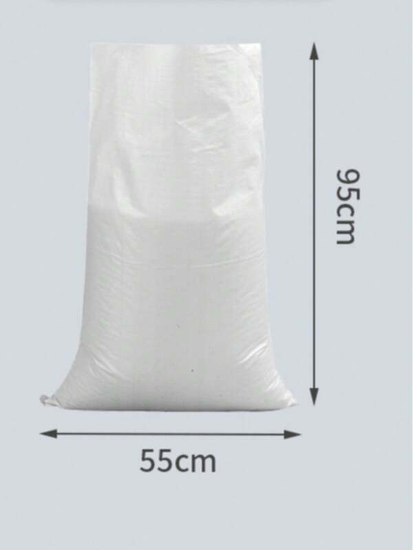 Große Polypropylen-Tasche, 95 x 55 cm - Mehrzweck-Verpackungstasche, verwendet für Gärten, Gemüse, Sand, diverse Gegenstände, DIY - Aufbewahrungsbehälter - Weiß