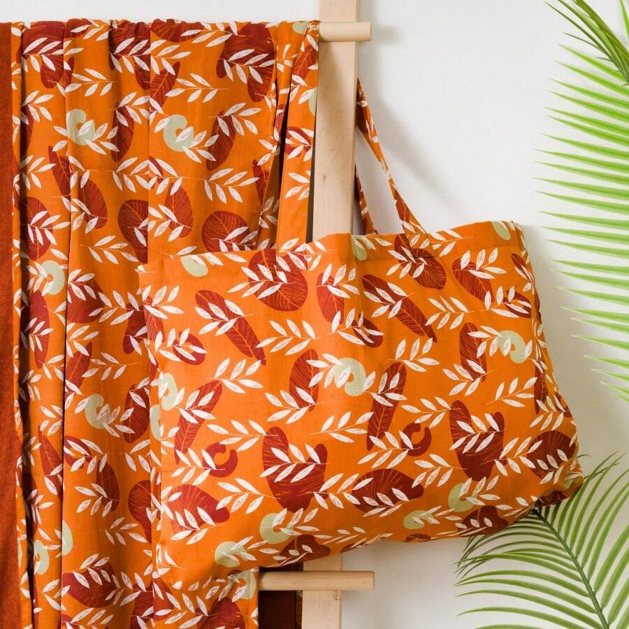 Tramas+ 配套紗籠毛巾和包袋套裝 - 帶有獨家印花的沙灘巾和包袋 - 非常適合夏季、海灘、泳池和度假 - 快乾、舒適、柔軟 - ✅ 24/72 小時送貨到西班牙（半島） - 盧米卡爾德拉 - 查看 1