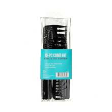 KISS Professional 10-Pc Comb Set-Detangle & Style Assortment - Một kích thước - Xem 3