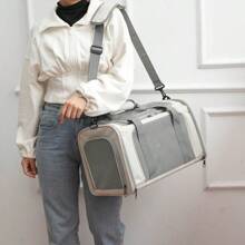Sac de transport pour animaux de compagnie pour chats, boîte de transport pour chats pour les visites vétérinaires et les sorties, sac fourre-tout portable pour animaux de compagnie pour chiens