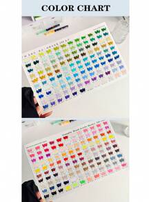 240/168/120/72/60/48/36/24/12 Color Direct Liquid Acrylic Marker Pens, Students Use Art Professional Drawing Drawing Color Soft-Head Marker Paper-Tight Stackable Diy Graffiti Coloring Book Coloring Pen Can Draw Glass Stone Waterproof Body Painting Brush Christmas Gift