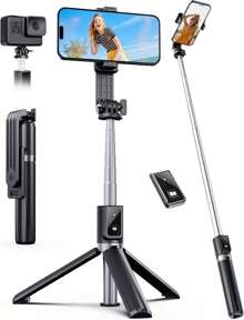 Selfie Stick Tripod With Remote, Extendable 360 ° Rotatable Selfie Stick, 41.Phone Tripod Stand Cell Phone Filming Compatible With Android Smartphone