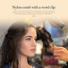 3 In 1 Bamboo Hair Brush Set - Natural Bamboo Comb Paddle Detangling Hairbrush, Tail Comb No Bristle & Round Brush With Boar Bristle & Nylon, Suit For Women Men, Thick/Thin/Curly/Dry Hair Gift Kit