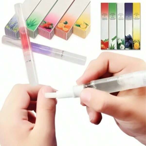 kit 12 Canetas Óleo Hidratante De Cutículas Revitalizador De Unhas Gel Fragrância Flores e Frutas