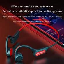 Lenovo Heavenly Sound On The Go | X3 Pro Open-Style Sports Earphones With Hi-Fi Sound Quality & 30-Hour Battery Life, Black/Red - Black and Red - View 1