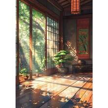 1pc Gift Vintage Japanese Landscape Samurai Geisha Bonsai Torii Gate Sakura Art Posters Canvas Painting Wall Arts Picture For Room Home Decor Optional Frame - Multicolor - View 13