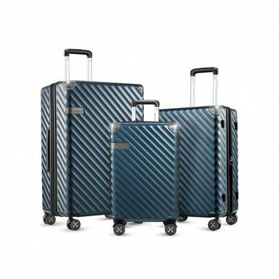 1pc/3pcs  Set Luggage With Spinner Wheels, Polycarbonate Expandable Hard Shell Suitcase