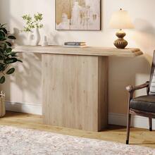 Tribesigns 41" Farmhouse Console Table, Simple Hallway Table, Wood Sofa Table For Living Room, Entryway, Oak - Natural Oak - View 4