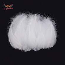 100pcs 6~12cm Colored Goose Feathers Middle Size Natural Swan Feather For Home Wedding Party Decoration Craft Needlework Handicrafts Plumes
