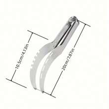 1 件不锈钢风车西瓜切片机 - 锋利的刀片、符合人体工程学的设计、舒适的握感、紧凑的尺寸、无离合器切割、无需费力切水果、耐用且有趣的沙拉服务 - 创新的厨房小工具、水果切片机 | 符合人体工程学的手柄 | 耐用的厨房小工具、西瓜切片机 - 彩色 - 查看 4