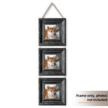 5/3/2 件金色和黑色压花相框，4x4 英寸，精致相框，画框，家居装饰，墙壁装饰，餐厅，可直接悬挂，适用于卧室客厅办公室，节日礼物，仅相框，不含照片