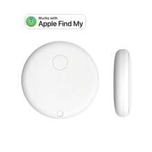 Etiquetas rastreadoras inteligentes Mini Air Tags que funcionan con Apple Find My (solo iOS), con clasificación IP67 a prueba de agua, localizador de llaves y localizador de artículos para llaves, bolsas, equipaje y talla grande (no para Android)