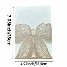 25 piezas de tarjetas de invitación con mariposas cortadas por láser, decoraciones para bodas, compromisos, matrimonios, bautizos y bautismos, tarjetas de felicitación, tarjetas de aniversario (excluye páginas interiores y sobres)