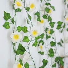 1 Peça Luz de Fada de Lírio do Vale LED, com Guirlanda de Folhas de Hera Verde, Decoração de Flor Artificial Romântica, Adequada para Uso Interno, Pendurar, Sala, Casa, Cozinha, Jardim, Parede, Varanda, Casamento, Festa, Decoração Doméstica Sazonal