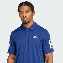 Adidas Men's CLUB 3STR POLO Short Sleeve T-Shirt, Knit, Collared, Short TJN9006