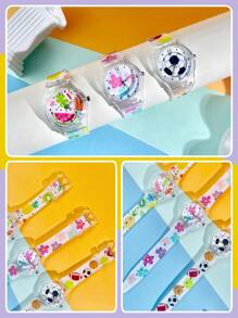 1 pezzo Orologio trasparente e colorato in gelatina, impermeabile, adatto per teenager e bambini, di stile alla moda Ins, orologio da ragazza studente, regalo per bambine e adolescenti