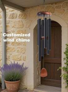 (Customized) Outdoor Large Wind Chimes, Memorial Wind Chimes, Soothing Tones, Large Aluminum Wind Chimes, Outdoor Soothing Melody Wind Chimes, Suitable For Mothers, Colleagues, Bosses, Teachers, Nurses, Friends, Retirement Happy Gifts, Farewell Gifts, Zen Yoga Garden Courtyard Decoration