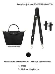 Accesoriu de curea de umăr de schimb pentru gențile Le Pliage 23/28, curea reglabilă pentru a transforma geanta/geanta tote într-o geantă crossbody, material din piele sintetică durabilă, disponibil în maro, gri grafit, negru
