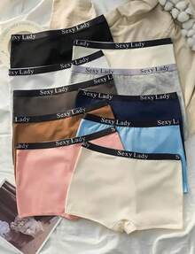 Kit 3 Women's Boxer Briefs Panties Shorts Microfiber Women's Underwear Women's Underwear - 彩色 - 查看 7