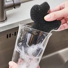 4pcs/Set Cute Puppy Shaped Kitchen Sponges - No Scratch, Multi-Layer Cleaning Sponges Suitable For Dishes And Pots, Ideal For Home And Restaurant