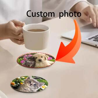 1/3/5/10/20/30/40/50pcs Customized Acrylic Round Coasters, Heat-Resistant Coasters. UV Printed, Can Customize Favorite Images. Suitable For Various Occasions Such As Restaurants, Living Rooms, Bedrooms, Bars, Etc. Unique Holiday Gifts, Birthday Gifts, Commemorative Gifts. An Ideal Gift For Others.