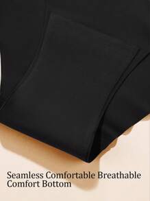 Set de 3 piezas de ropa interior de mujer de cintura alta sin costuras, paquete de lencería para mujeres