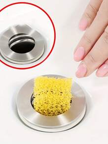 24pcs Kitchen & Bathroom Sink Hair Catcher Sponges, Drain Filter Cotton, Hair Stopper For Bathtub, Washbasin, Easy Installation And Cleaning, Effective Drainage, Minimalist Design, Suitable For Bathroom, Sink, Shower Drain, Tub & Shower