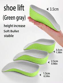 1 Pair Women's Invisible Height Increasing Insoles, No Odor, Shock Absorbent, Comfortable, Soft, Increasing 7cm Height, Half Pad For Women - 7 Point Height Increasing Insole - View 32
