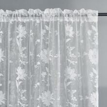 1pc Elegant Floral Lace Sheer Door Curtain